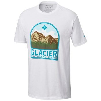 Columbia T-Shirt Heren, Cloudy Cotton Wit, 05NBLCEJH